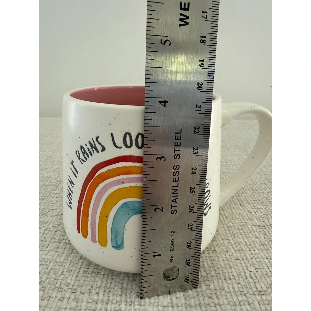 It's a Good Day for a Good Day Coffee Mug When‎ It Rains Look For Rainbows 18 oz